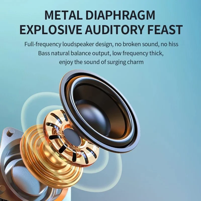 T&G TG359 Mini Rechargeable Bluetooth-compatible Speaker Portable Outdoor Wireless Stereo Subwoofer with Breathing Light - Red