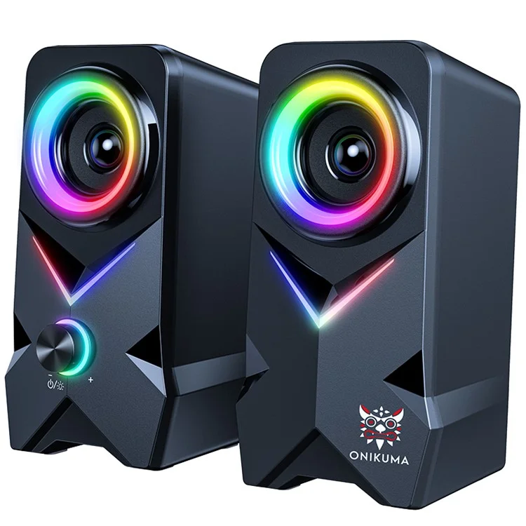 Onikuma L2 2pcs / Impostare Subwoofer Audio Hifi Colorato di Altoparlante Cablato USB USB RGB