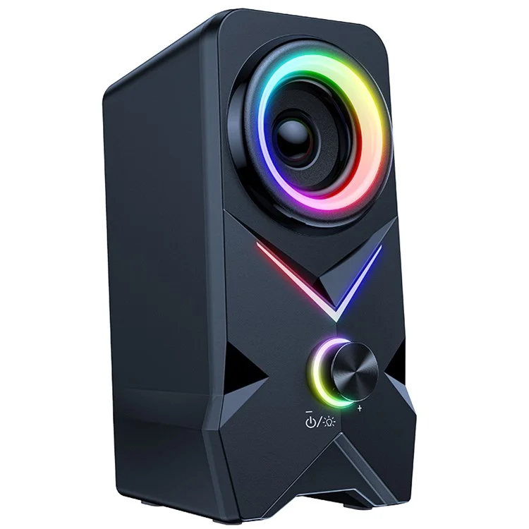 Onikuma L2 2pcs / Establecer Altavoz Con Cable USB RGB Colorida Light Hifi Audio Subwoofer