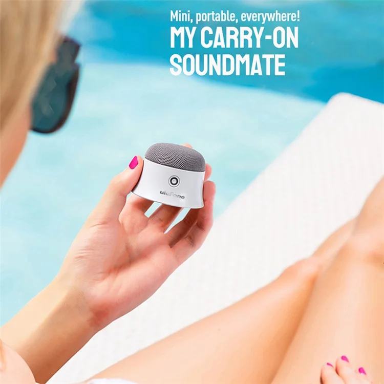 Enceinte Bluetooth sans fil ULEFONE uMagnet Sound Duo, Haut-parleur stéréo HiFi avec fonction d'absorption magnétique et caisson de graves - Blanc