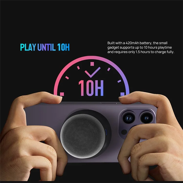 Enceinte Bluetooth sans fil ULEFONE uMagnet Sound Duo, Haut-parleur stéréo HiFi avec fonction d'absorption magnétique et caisson de graves - Blanc