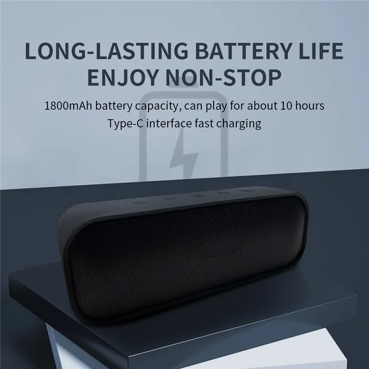 CYBORIS S2 IPX6 Haut-parleur extérieur étanche à l'eau portable sans fil Bluetooth - Bleu