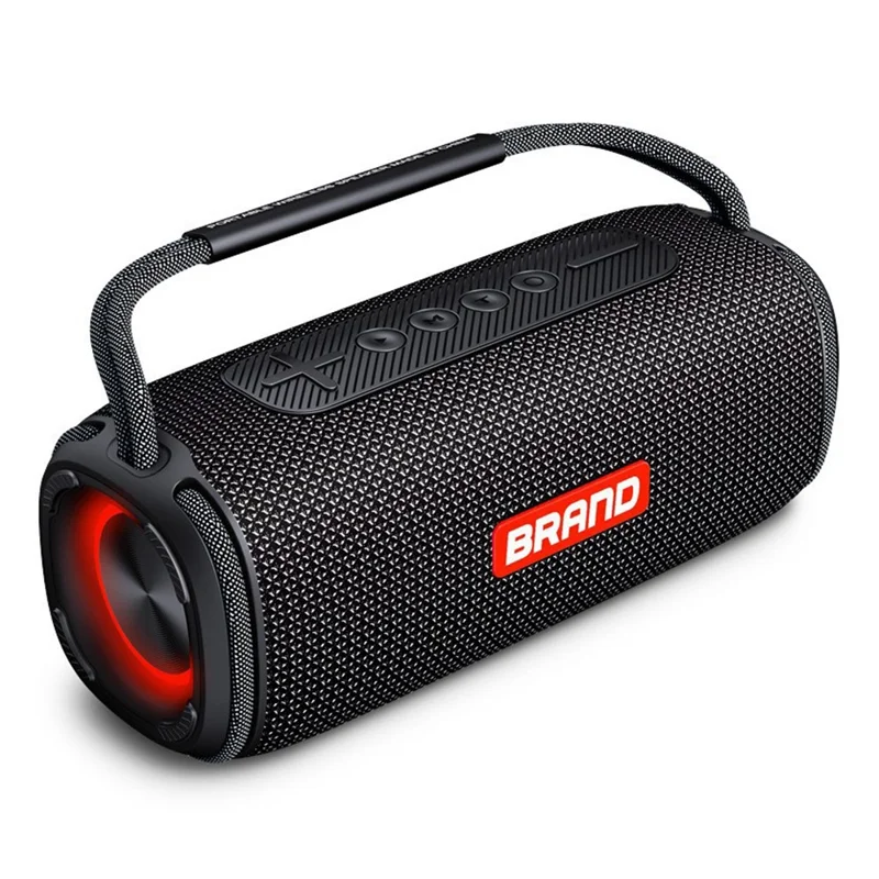 X5 Portable Rechargeable Bluetooth Speaker 40W Waterproof Outdoor TWS Wireless Stereo Subwoofer - Black