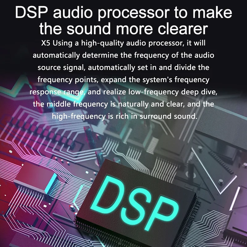 X5 Portable Rechargeable Bluetooth Speaker 40W Waterproof Outdoor TWS Wireless Stereo Subwoofer - Black