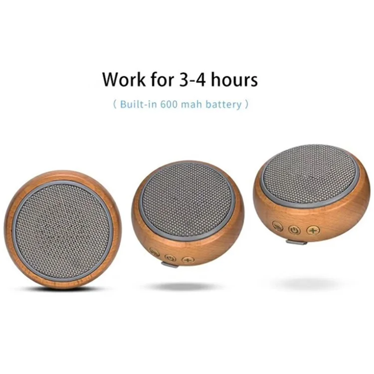 Портативная беспроводная Bluetooth-колонка BT810 Mini Size Portable Beech Speaker, 5Вт, музыкальный проигрыватель с сабвуфером - серый