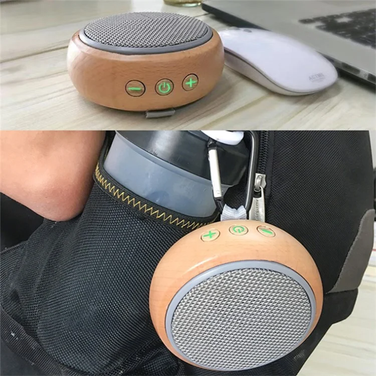 Портативная беспроводная Bluetooth-колонка BT810 Mini Size Portable Beech Speaker, 5Вт, музыкальный проигрыватель с сабвуфером - серый