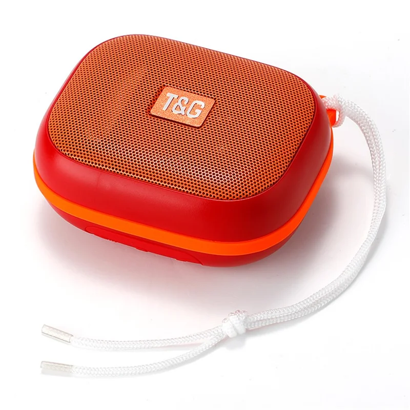 T&G TG-394 TWS Wireless Bluetooth-compatible Speaker IPX7 Water Resistant Portable Speaker with Strap for Outdoor Cycling - Red