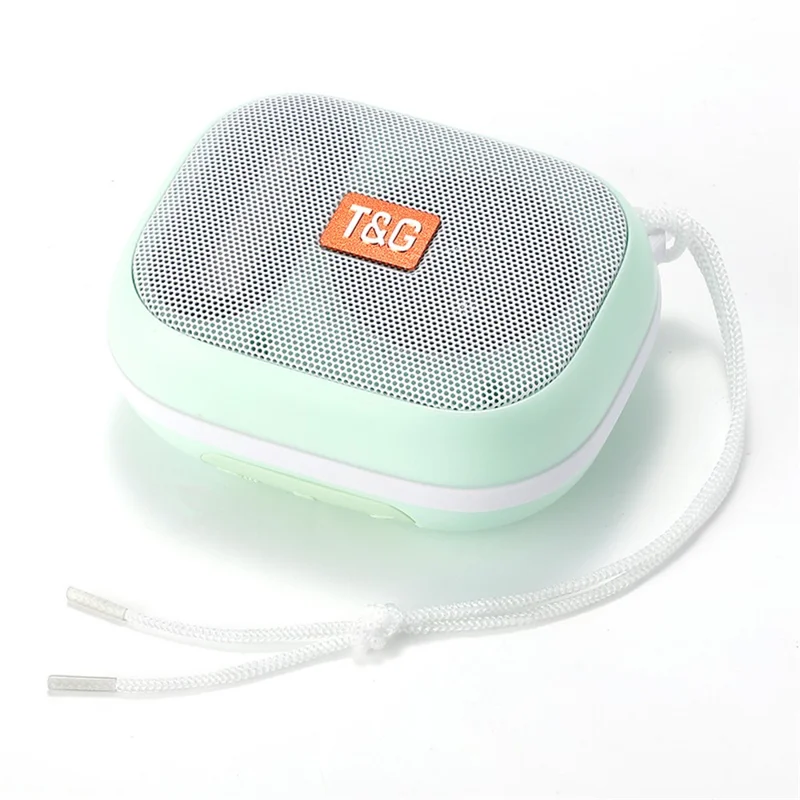 T&G TG-394 TWS Wireless Bluetooth-compatible Speaker IPX7 Water Resistant Portable Speaker with Strap for Outdoor Cycling - Light Green