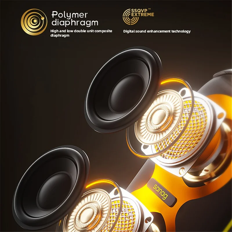 SANAG M40S PRO Outdoor Wireless Bluetooth-compatible Speaker 40W IPX5 Waterproof Stereo Sound Subwoofer Speaker - Blue