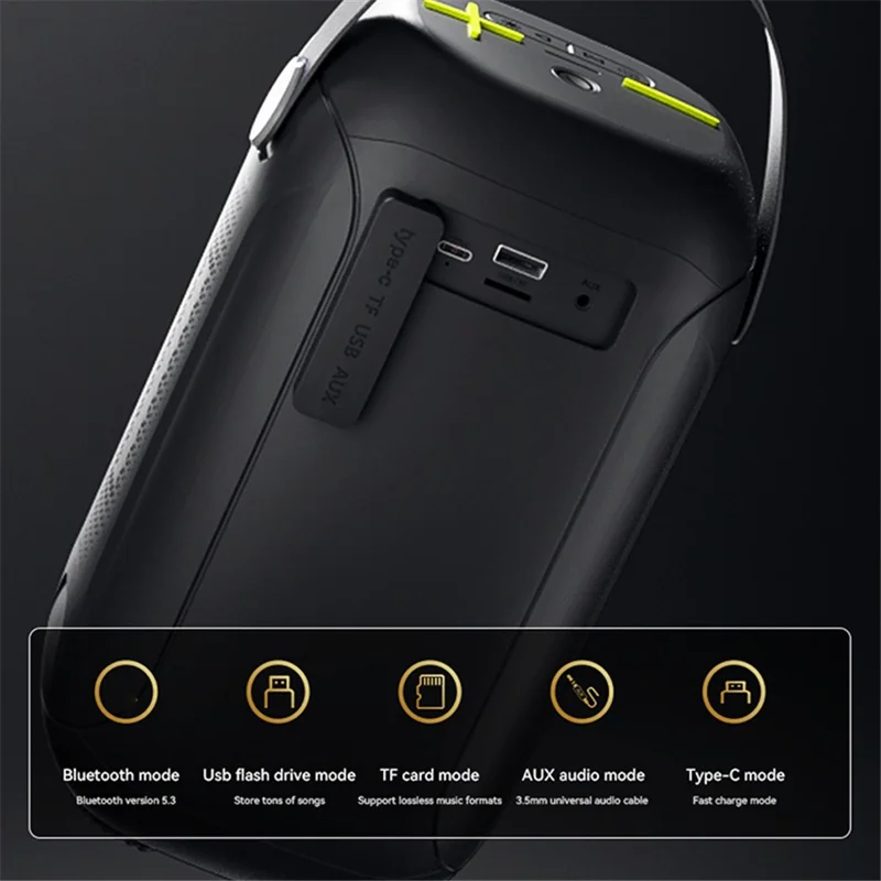 SANAG M40S PRO Outdoor Wireless Bluetooth-compatible Speaker 40W IPX5 Waterproof Stereo Sound Subwoofer Speaker - Blue