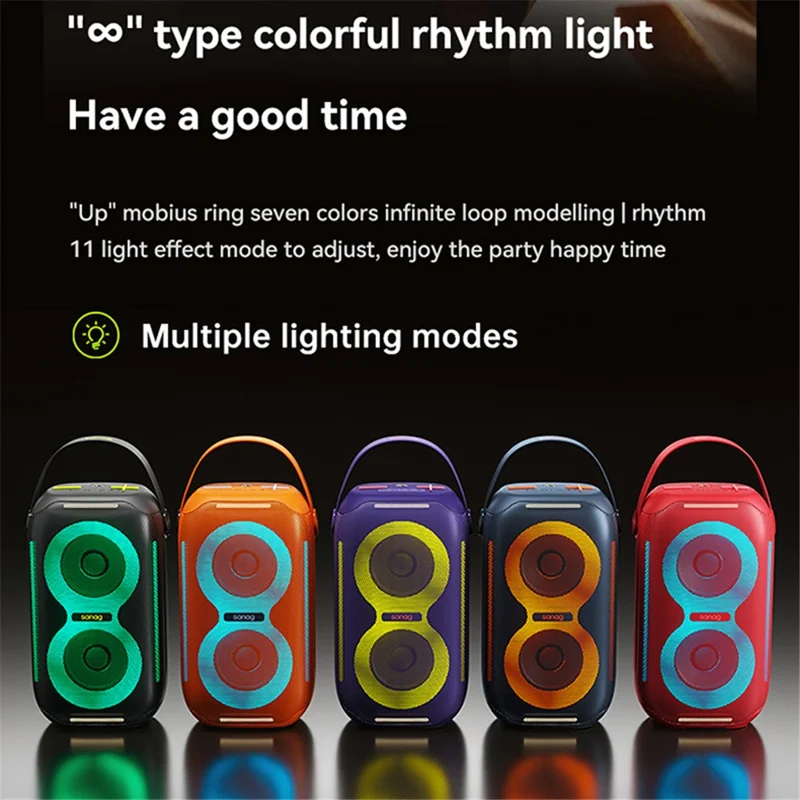 SANAG M40S PRO Outdoor Wireless Bluetooth-compatible Speaker 40W IPX5 Waterproof Stereo Sound Subwoofer Speaker - Blue