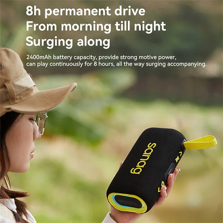 SANAG M30S PRO Altavoz Inalámbrico Bluetooth IPX7 a Prueba de Agua Portátil de Viaje - Negro
