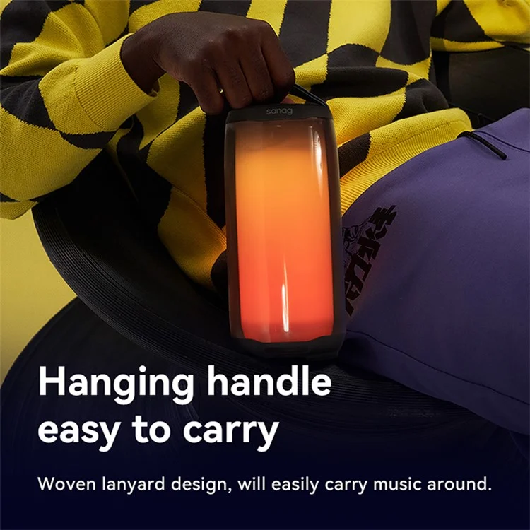 Haut-parleur Bluetooth sans fil SANAG V30S PRO IPX7 Waterproof RGB Colorful Light Stereo Sound