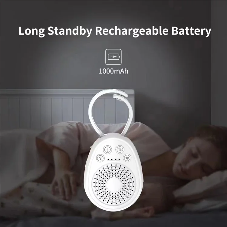 Baby Portable White Noise Sleep Sound Machine with 20 Light Music for Toddlers