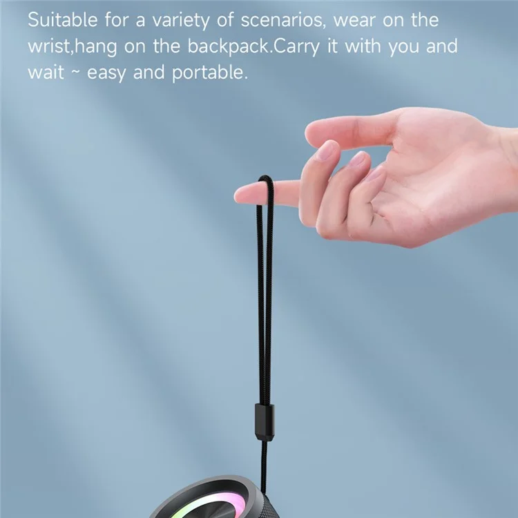 ZEALOT S51Pro 40W Bluetooth-compatible Speaker IPX5 Waterproof 3D Stereo Bass Portable Speaker with Lanyard
