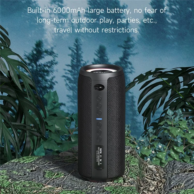 ZEALOT S51Pro 40W Bluetooth-compatible Speaker IPX5 Waterproof 3D Stereo Bass Portable Speaker with Lanyard
