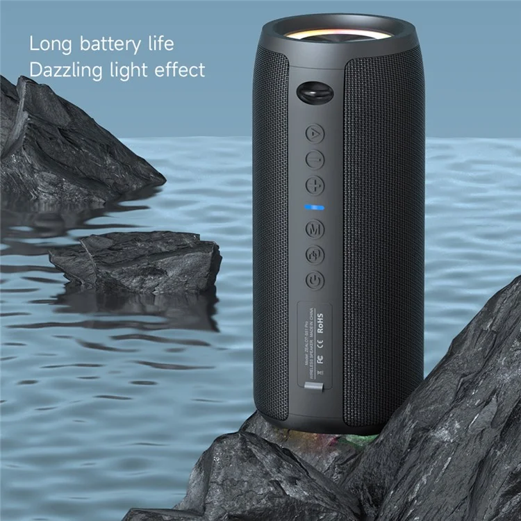 ZEALOT S51Pro 40W Bluetooth-compatible Speaker IPX5 Waterproof 3D Stereo Bass Portable Speaker with Lanyard