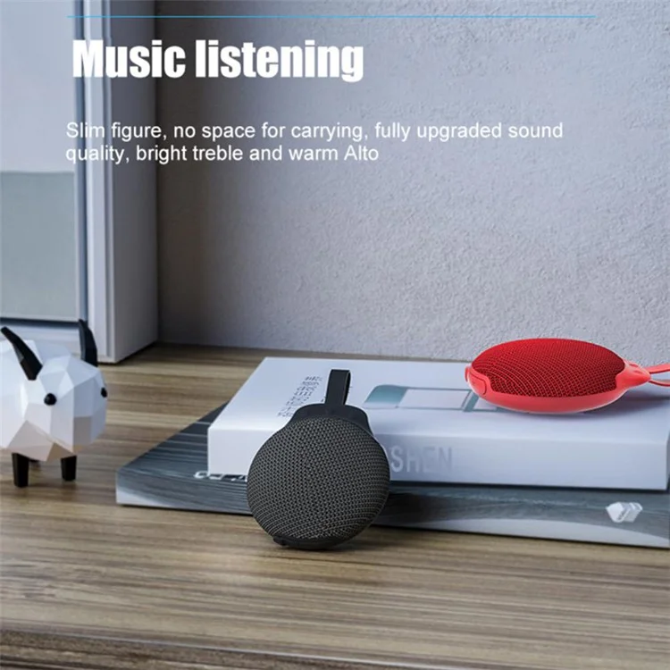 D2 Portable Wireless Bluetooth-compatible Speaker IPX7 Waterproof Outdoor Stereo Subwoofer - Black
