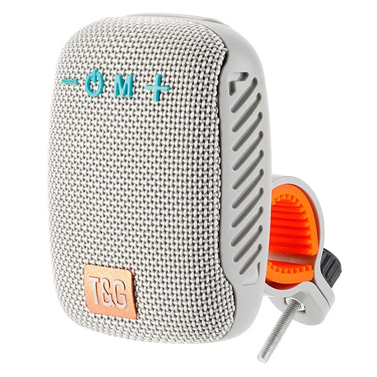 T&G TG392 Outdoor-Fahrrad-kabellose Bluetooth-Lautsprecher tragbarer Soundbox Wasserdicht FM-Radio Subwoofer - Grau