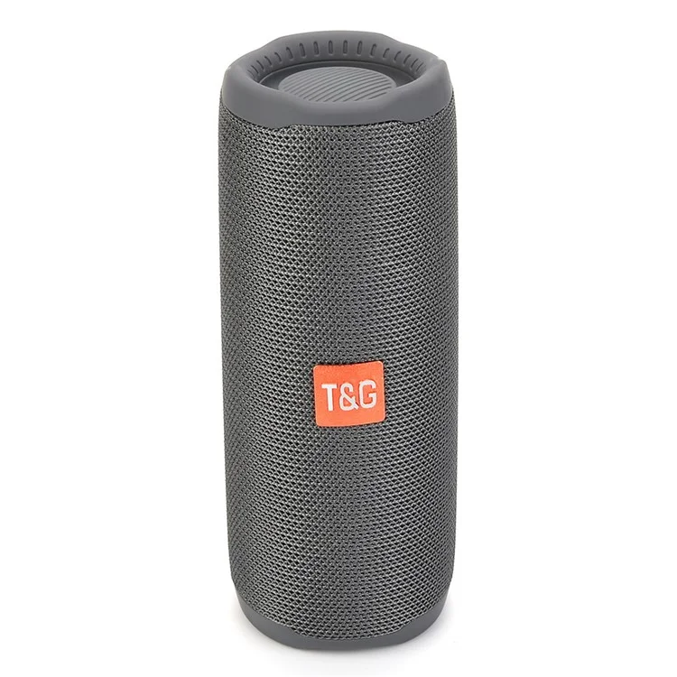 T&G TG365 Altoparlante Bluetooth con luce LED a colori Impermeabile Wireless TWS Subwoofer - Grigio