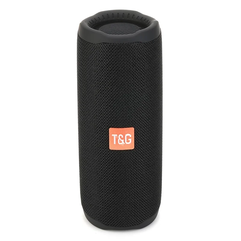 T&G TG365 Colorful LED Light Bluetooth-compatible Speaker Waterproof Wireless TWS Sound Subwoofer - Black