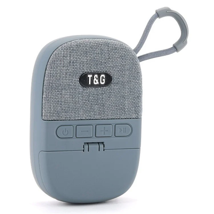 T&G TG812 2 in 1 Outdoor Bluetooth-compatible Speaker Portable Subwoofer Mini Wireless Headphones - Grey
