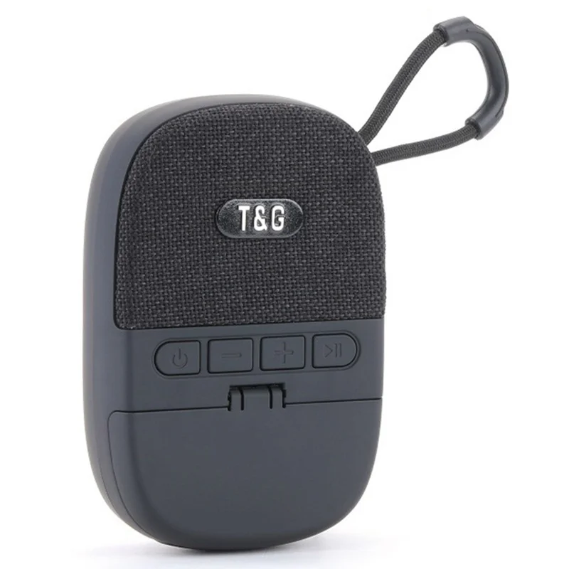 T&G TG812 2 in 1 Outdoor Bluetooth-compatible Speaker Portable Subwoofer Mini Wireless Headphones - Black