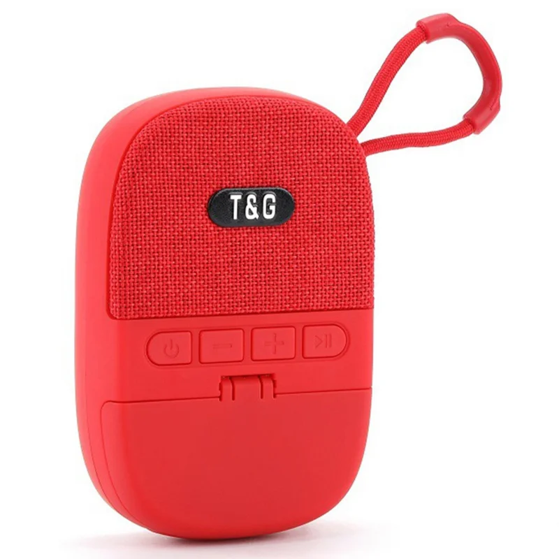 T&G TG812 2 in 1 Outdoor Bluetooth-compatible Speaker Portable Subwoofer Mini Wireless Headphones - Red