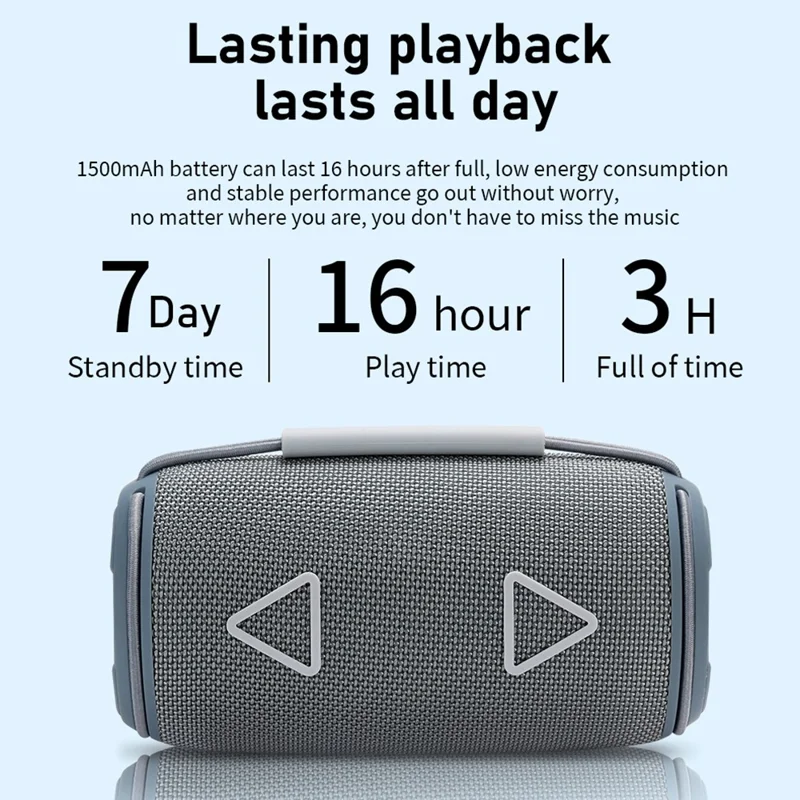 T&G TG657 Portable Wireless 3D Stereo Subwoofer Bluetooth-compatible Speaker Support FM / TF Card / USB / LED Atmosphere Light - Black