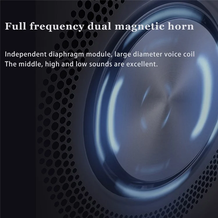 X09 Vinyle Plate Moon Style Alarm Clock Bluetooth-compatible Speaker Stereo Sound Wireless Subwoofer - White