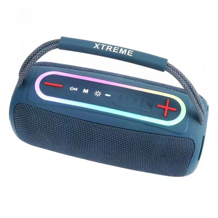 P11 Pro 20W Altavoz RGB Colorido de Alta Potencia Exterior TWS Estéreo Subwoofer Bluetooth con Radio FM - Azul