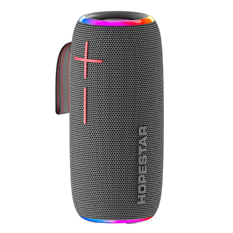 HOPESTAR P35 Outdoor Portable Wireless Bluetooth-compatible Speaker RGB Light Speaker IPX7 Waterproof Audio Loudspeaker - Grey