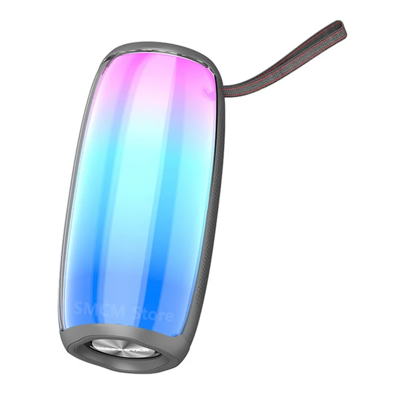 HOPESTAR P40PRO Pulse Wireless Bluetooth-compatible Speaker Portable Outdoor LED Light IPX6 Waterproof Bass Speaker - Grey
