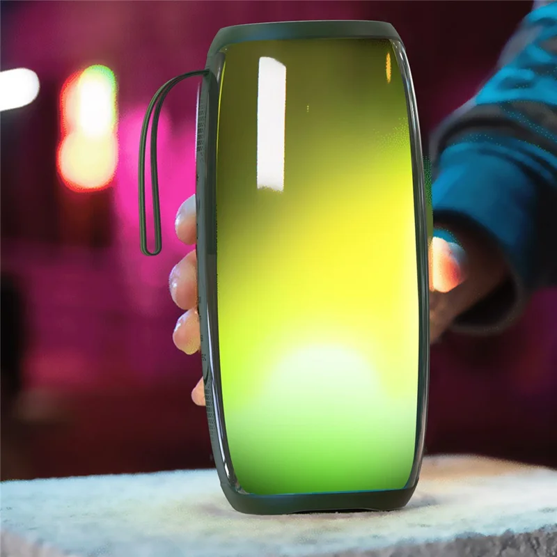 HOPESTAR P40PRO Pulse Wireless Bluetooth-compatible Speaker Portable Outdoor LED Light IPX6 Waterproof Bass Speaker - Grey