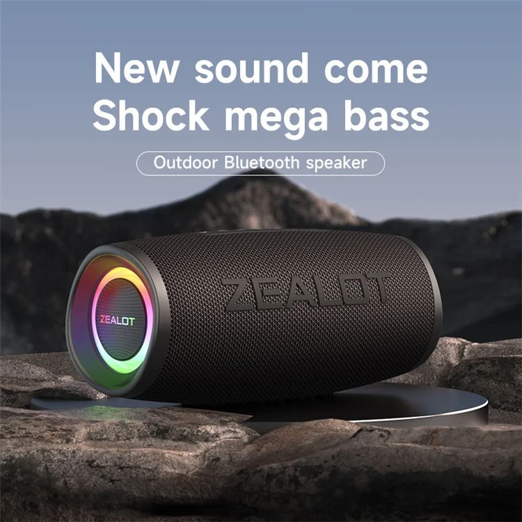 ZEALOT Fanatic S56 40W Outdoor Bluetooth-compatible Speaker IP67 Waterproof Bass Audio Subwoofer Wireless Speaker
