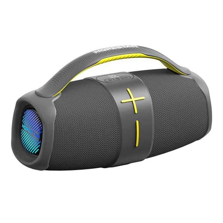HOPESTAR H60 Caixa de Som Boombox com Alça Alto-falante Portátil Subwoofer Bluetooth Reprodutor de Música - Cinza
