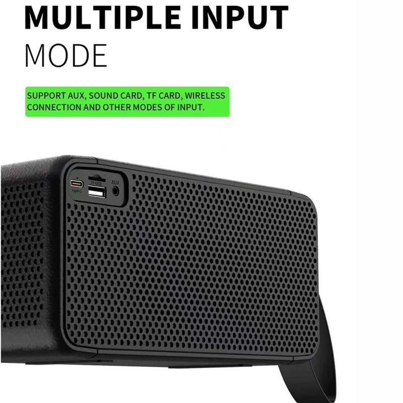 M1 20W Portable Wireless 3D Stereo Subwoofer Bluetooth-compatible Speaker Supports FM / TF Card / USB Hard Drive - Beige