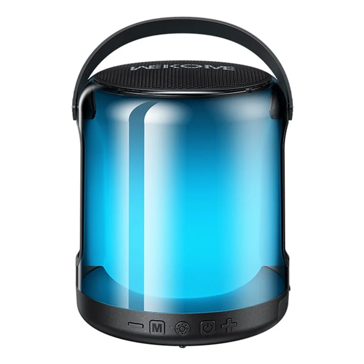WEKOME D46 Vanguard Series Portable Bluetooth-compatible Speaker Colorful Light Wireless Stereo Subwoofer - Black