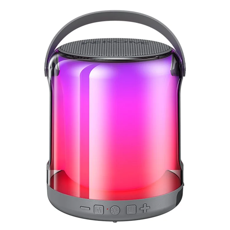 WEKOME D46 Vanguard Series Haut-parleur Bluetooth portable à lumière colorée sans fil Caisson de graves stéréo - Gris