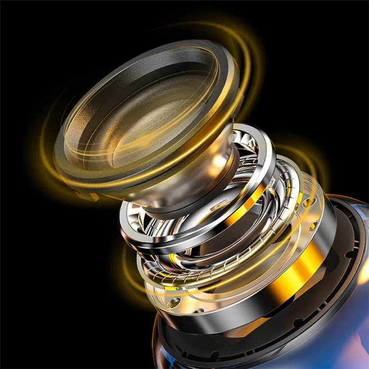 WEKOME D46 Vanguard Series Haut-parleur Bluetooth portable à lumière colorée sans fil Caisson de graves stéréo - Gris