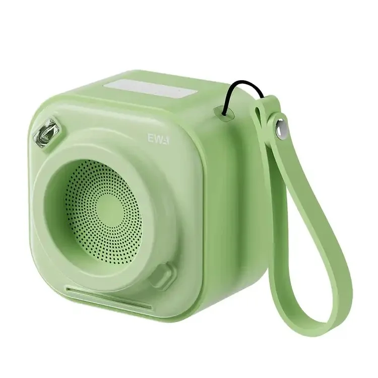 EWA A132 True Wireless Stereo Bluetooth-Lautsprecher Bass-Subwoofer mit Tragegurt (CE-zertifiziert) - Grün