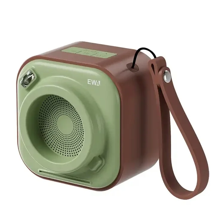 Altavoz inalámbrico Bluetooth con subwoofer de graves EWA A132 True Wireless Stereo (certificado CE) - Marrón