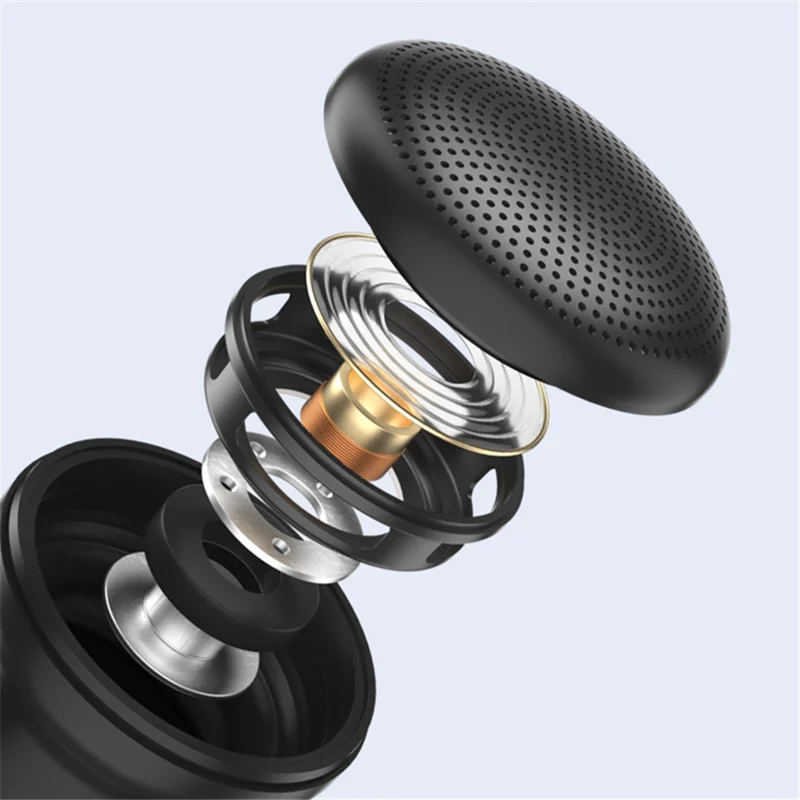 EWA A117 Mini Portable Magnetic Stand Wireless Speaker Subwoofer Metal Bluetooth-compatible Speaker - Yellow