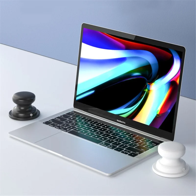 EWA A117 Mini Portable Magnetic Stand Wireless Speaker Subwoofer Metal Bluetooth-compatible Speaker - Yellow