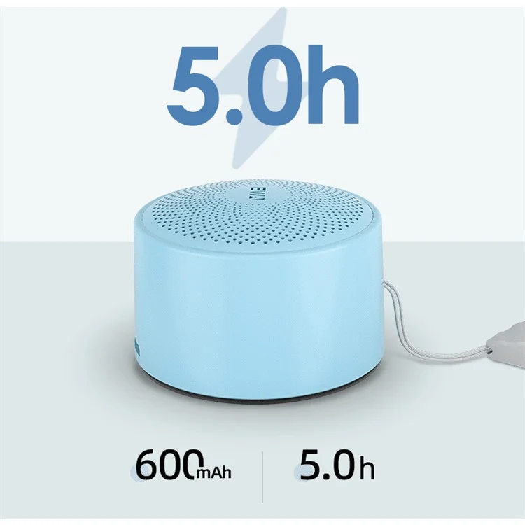 EWA A124 Mini Altoparlante Bluetooth Portatile Impermeabile all'Aperto Subwoofer TWS con Anello di Sospensione - Blu