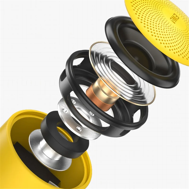 EWA A124 Mini Bluetooth-compatible Speaker Portable Outdoor Waterproof TWS Subwoofer with Hanging Ring - Black