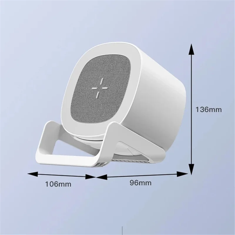 L28 4-in-1 15W Wireless Charger Bluetooth-compatible Speaker Phone Holder Stand with Night Light - Black
