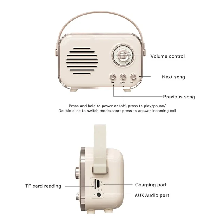 P33 Plus FM-Radio Bluetooth-Lautsprecher mit kabellosem Mikrofon Karaoke-Maschine für zu Hause - Pink
