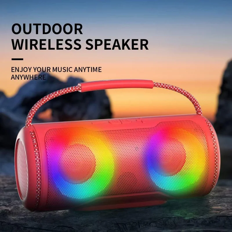 NEWRIXING NR-2088 TWS Trådløs Bærbar Bluetooth-kompatibel Højttaler 16 W Lydafspiller med Understøttelse af TF-kort - Grøn