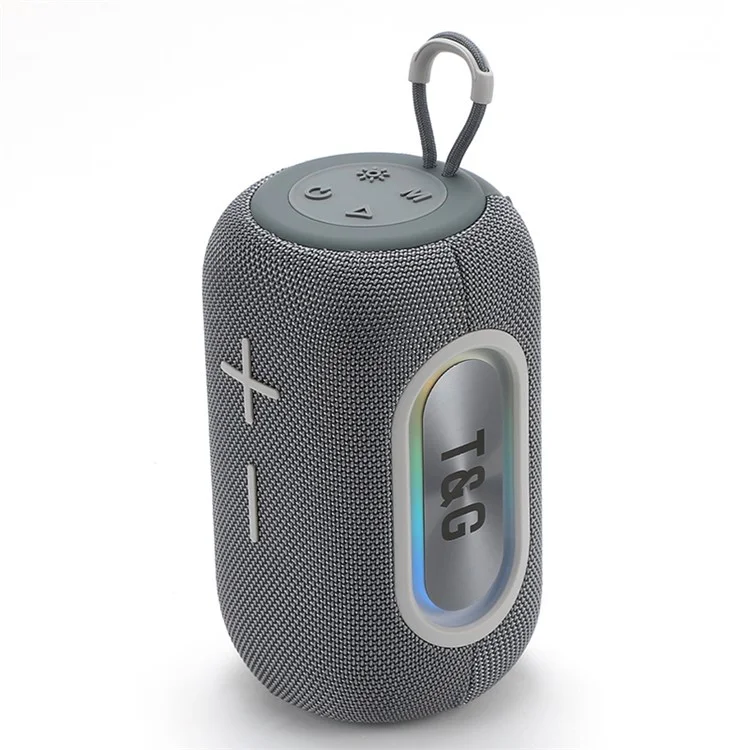 T&G TG-665 Bluetooth-compatible Speaker Wireless Outdoor Subwoofer Portable FM Radio Audio Player - Grey